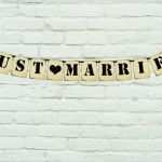 Just Married Girlande Vorlage Hübsch Ähnliche Artikel Wie Digitale Banner Just Married Banner