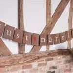 Just Married Girlande Vorlage Schön Hochzeitsdeko Girlande Hochzeit “just Married” Aus