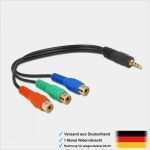 Kabel Deutschland Tv Kündigen Vorlage Süß 20cm Kabel Adapter Aux 3 5mm Video Klinke Stecker Auf 3
