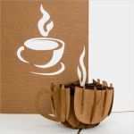 Kaffee Gutschein Vorlage Elegant Coffee Cup Gutscheinkarten Pop Up Karten