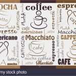 Kaffee Karten Vorlagen Elegant Kaffee Hintergrund Verschiedene Mischungen Und Typen