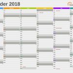 Kalender 2018 Vorlage Schön Kalender 2018 Zum Ausdrucken Kostenlos
