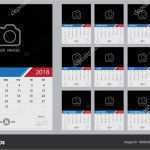 Kalender 2018 Vorlage Schönste Moderne Kalender 2018 Vorlage — Stockvektor © Kanate