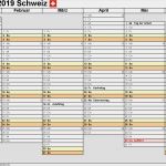 Kalender 2019 Excel Vorlage Beste Kalender 2019 Schweiz Zum Ausdrucken Als Pdf