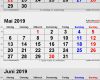 Kalender 2019 Excel Vorlage Beste Kalender Mai 2019 Als Excel Vorlagen