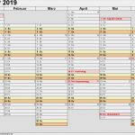 Kalender 2019 Excel Vorlage Fabelhaft Kalender 2019 Zum Ausdrucken In Excel 16 Vorlagen