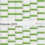 Kalender 2019 Excel Vorlage Genial Excel Kalender 2019 Kostenlos