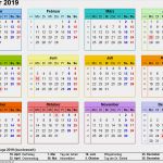 Kalender 2019 Excel Vorlage Süß Kalender 2019 Zum Ausdrucken In Excel 16 Vorlagen
