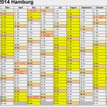 Kalender Excel Vorlage Neu Kalender 2014 Hamburg Ferien Feiertage Excel Vorlagen