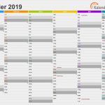 Kalender Vorlage 2019 Cool Kalender 2019 Zum Ausdrucken Kostenlos