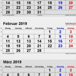 Kalender Vorlage 2019 Elegant Kalender Februar 2019 Als Word Vorlagen