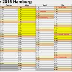 Kalender Vorlage Excel Erstaunlich Kalender 2015 Hamburg Ferien Feiertage Excel Vorlagen