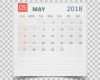 Kalender Vorlage Photoshop Gut Kalender Mai 2018 Kalenderaufkleberdesignvorlage Woche