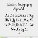 Kalligraphie Alphabet Vorlagen Kostenlos Inspiration Handgeschriebene Bürsten Buchstaben Abc Moderne