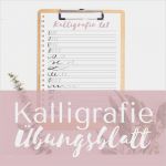 Kalligraphie Vorlagen Zum Ausdrucken Luxus Kalligrafie Übungsblatt ⋆ Mädchenkunst