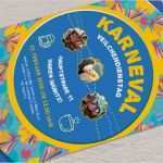 Karneval Flyer Vorlagen Bewundernswert Flyer Vorlagen Für Karneval Und Fasching – Version 4 Für