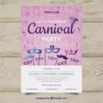 Karneval Flyer Vorlagen Erstaunlich Flachen Karneval Party Flyer Poster