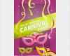 Karneval Plakat Vorlage Beste Karneval Party Plakat Mit Aquarell Masken