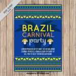 Karneval Plakat Vorlage Genial Ethnischen formen Plakat Von Brasilianischen Karneval
