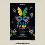 Karneval Plakat Vorlage Wunderbar Dunkle Karneval Poster Vorlage