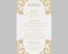 Karte Vorlage Word Bewundernswert Hochzeit Menü Karte Vorlage Gold Damast Instant Download