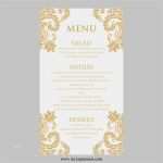 Karte Vorlage Word Bewundernswert Hochzeit Menü Karte Vorlage Gold Damast Instant Download