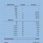 Kassen Vorlage Excel Erstaunlich Kassenbuch Führen Zählprotokoll Büro