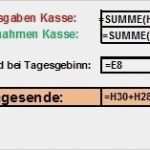 Kassenbestand Vorlage Erstaunlich Bargeldkasse Und Zählbogen In Excel Erstellen Fice