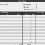Kassenbuch Excel Vorlage Großartig Kostenlose Vorlagen Und Muster
