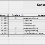 Kassenbuch Vorlagen Wunderbar Kassenbuch Excel Vorlagen Shop