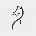 Katzen Schutzvertrag Vorlage Beste Katzen Tattoo Vorlage Minimalistische Schwarze Linien