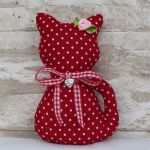 Katzen Vermisstenanzeige Vorlage Beste Landhaus Katze ♥ Rot Punkte Dots ♥ Shabby ♥ Deko ♥ Mit