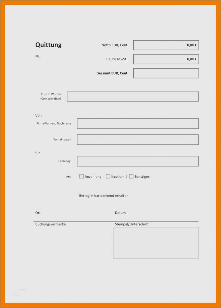 Kaution Erhalten Vorlage Schönste 13 Kaution Quittung Vorlage