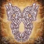 Keltische Drachen Vorlagen Angenehm Knotwork Leder