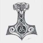 Keltische Drachen Vorlagen Cool Mjolnir Tattoo Design Lovelovelove Tats