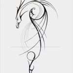 Keltische Drachen Vorlagen Erstaunlich Lineare Darstellung Drache Design Tattoo Vorlagen Ideen