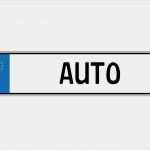 Kennzeichen Vorlage Neu Zulassung Von Fahrzeugen