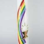 Kerze Kommunion Vorlagen Erstaunlich Kommunionkerze Regenbogen &amp; Kelch
