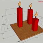 Kerzen Basteln Vorlagen Süß Naturholz Kerze Mit Flamme Basteln