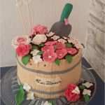 Kerzen Dekorieren Vorlagen Cool Blumentopf Fondant Blume Garten Schmetterling