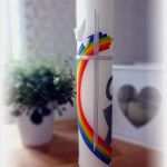 Kerzen Verzieren Mit Wachsplatten Vorlagen Bewundernswert Herzallgäuerliebst Kerze Basteln Zur Kommunion