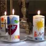 Kerzen Verzieren Mit Wachsplatten Vorlagen Schönste Erstkommunion Proleb Kerzen