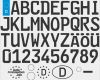 Kfz Kennzeichen Leer Vorlage Wunderbar Euro Plate Font Nummernschild Schriftart