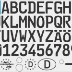 Kfz Kennzeichen Leer Vorlage Wunderbar Euro Plate Font Nummernschild Schriftart