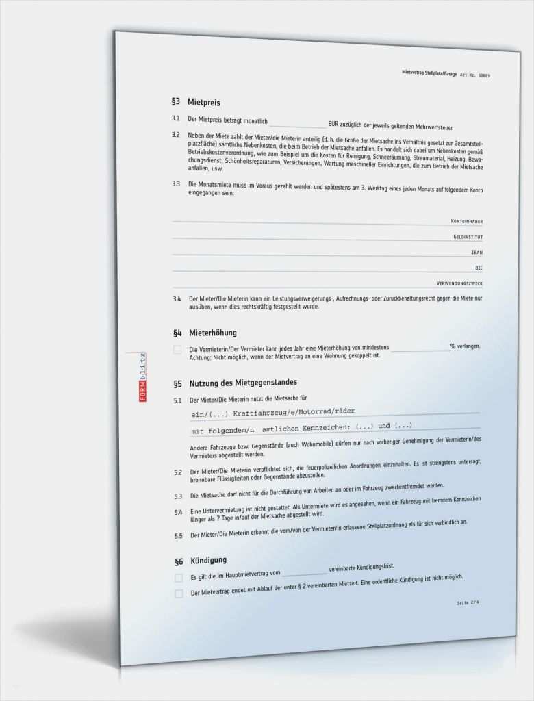 Kfz Mietvertrag Vorlage Hübsch Mietvertrag Stellplatz Rechtssicheres Muster Zum Download