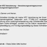 Kfz Versicherungskündigung Vorlage Angenehm Vorlage Und Muster – Kündigung – Kfz Versicherung Kündigen