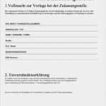 Kfz Zulassung Vollmacht Vorlage Schön Et Online