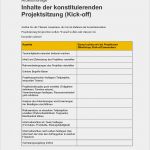 Kick Off Meeting Vorlage Hübsch Inhalte Der Konstituierenden Projektsitzung Kick Off