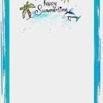 Kinder Briefpapier Vorlagen Fabelhaft Briefpapier Für Den sommer Kostenlos ★ Kreativzauber