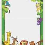 Kinder Briefpapier Vorlagen Süß Motiv Briefpapier Für Kinder Dschungel 5037 Din A4 25